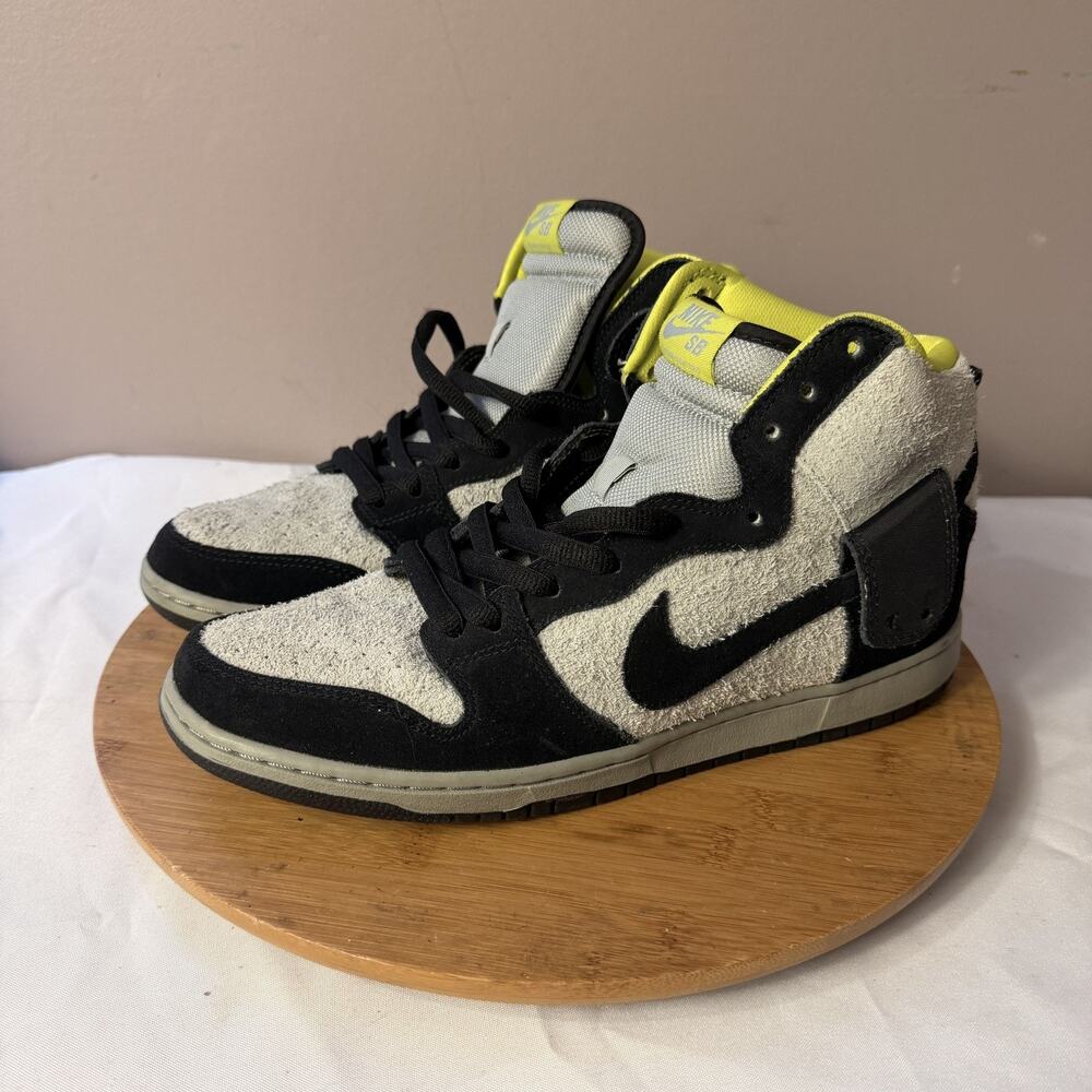 Nike Dunk High Pro SB black base green 305050-017 Men Size 11